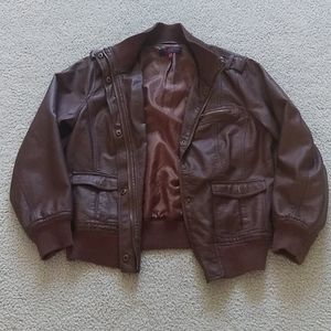 Faux leather jacket